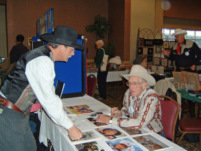 Don Young at autograph table